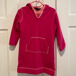 Lands End pink hoodie dress, 4T